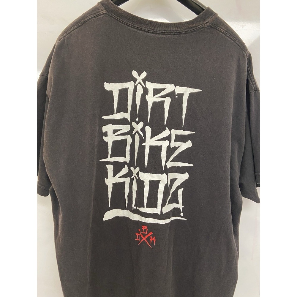 Dirt Bike Kidz 2XL OG Classic Tee Shirt Graphic Words Black Motor cross